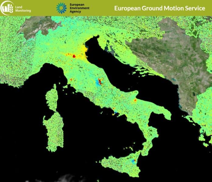 european ground motion services Copernicus Italia