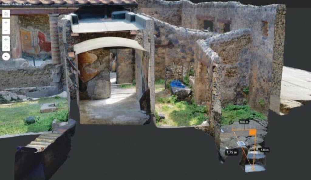 web scene 3d Pompei digital twin