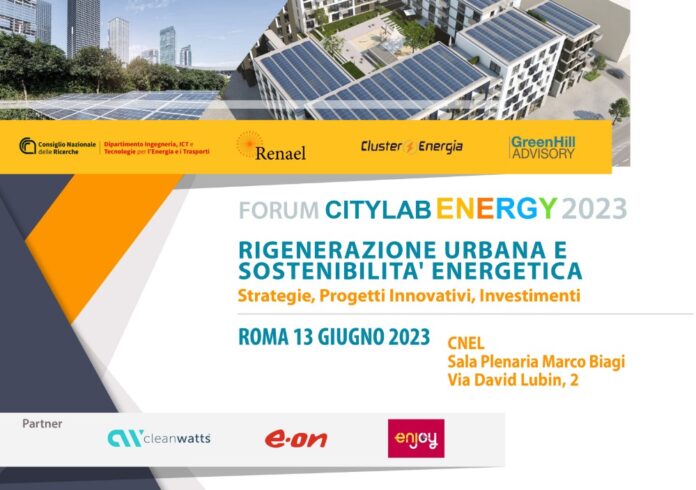 rigenerazione urbana e sostenibilità energetica al form citylab energy 2023