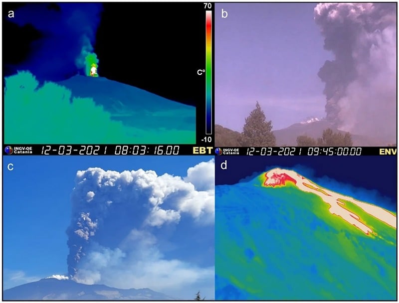 satelliti per il monitoraggio delle ceneri vulcaniche