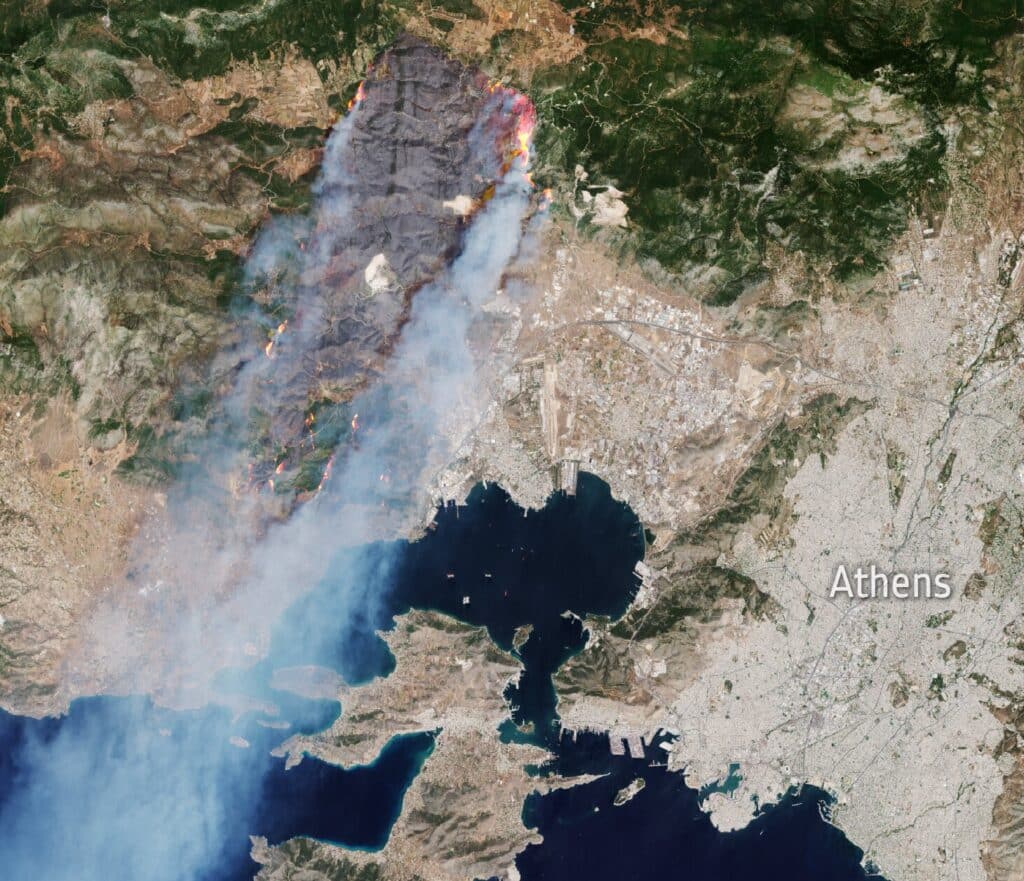 incendi Grecia Atene